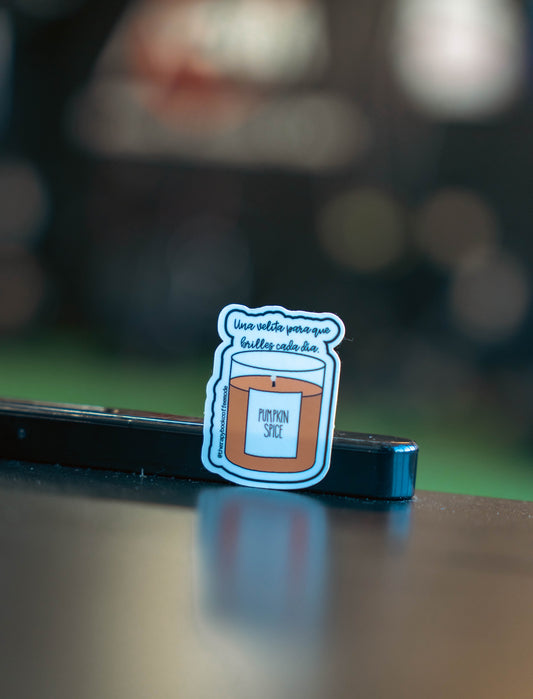 Sticker “Una velita para que brilles cada día”